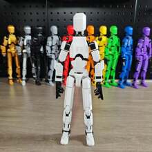 3D Movable Action Figure Toy Model, Multi-Joint Posable Digital Mannequin, Realistic Desktop Decor - Multicolor - View 15