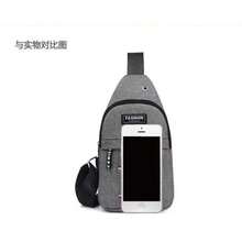 Bolso de pecho para hombre,bandolera,bolso pequeño y moderno para hombre,Tela Oxford,ideal para uso deportivo e informal. - Negro - Ver 3