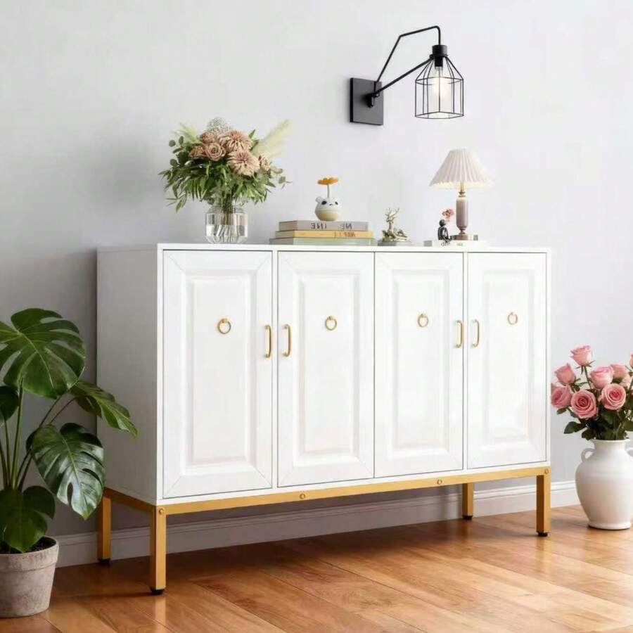 Armários de armazenamento - Branco - Ver 1