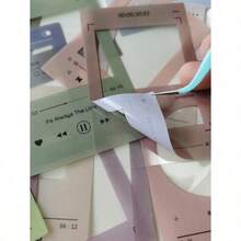 15pcs Mixed Pattern Sticker, Modern Waterproof Frame Print Decal For Office, School Back To School - Nhiều màu - Xem 5