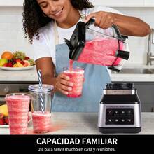 Mera House Licuadoras De Cocina,Licuadora2L Motor de cobre puro de 1500 W,Con sus tres hojas de acero inoxidable verticales,3 programas preestablecidos,para jugos refinados, vegetales,salsas,Nueces - Tipo de Enchufe A USA (110-127V) - Ver 3