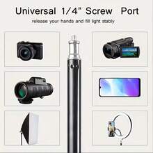 Selfiestick & Tripod Head - Black - View 8