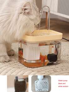 1个自动宠物饮水器，适用于猫狗