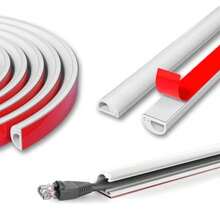 1PC 1m/2m/3meters Cable Hider,Flexible Cable Concealer For Wall Mounted TV, Self-Adhesive Cord Hider Protector Soft Wire Cover With Cap For Wall Home Office Use - Multicolor - View 15