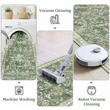 (1/2/3pc)Washable Runner Rug 2x3 – Floral Non Slip Small Entryway Rug With Rubber Back... - Nhiều màu - Xem 7