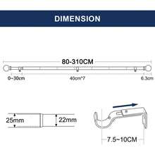 Curtain Window Rods - Black - View 11