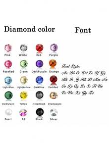 Kẹp tóc hình vuông oval khắc tên cá nhân, kẹp tóc đính đá tùy chỉnh 5 chữ cái, phụ kiện tóc có thể tùy chỉnh màu sắc, phụ kiện tóc dành cho nữ. - Nhiều màu - Xem 8