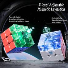 WRM V9 3D Magnetic Levitation Magic Cube, A High-Tolerance, High-Fault-Tolerance, Competition-Grade, Stress-Relieving Puzzle Toy, A Christmas, Halloween, Or Birthday Gift. - 彩色 - 查看 7