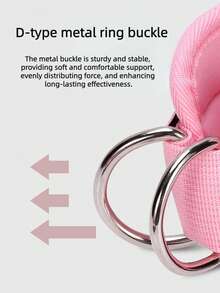 1pc Adjustable Ankle Strap For Resistance Bands, Comfortable Thick Ankle Cuff For Gym Workouts, Suitable For Glute, Leg Kickbacks And Other Exercises, Resistance Training Leg Strap - Pink - View 10