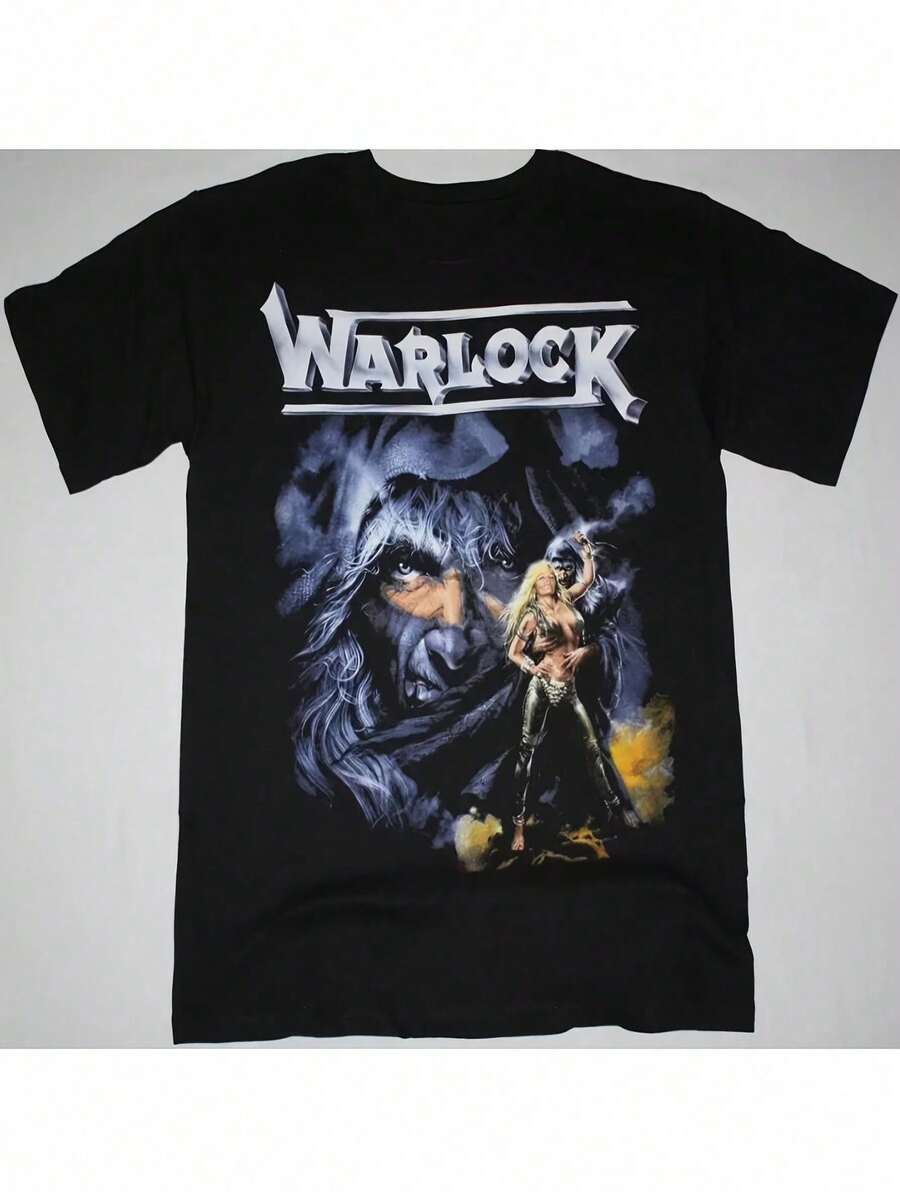 Men's And Women's War Magic Band Graphic T-Shirt - Black Round Neck T-Shirt With Lively Music Art, Unisex Casual Fan Gift For Sports, Concerts & All-Season Wear, Music Fan Clothing, Bold Print T-Shirt, Comfortable Fit T-Shirt - Black - View 1