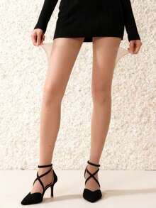 4 Pairs Silky Sheer Tights 20D For Women, High Waist Control Pantyhose With Reinforced Toes Area, Ultra-Soft Comfortable And Durable Women's Stockings And Hosiery For Everyday Wear,Shitagis Are Sexy,Gift For Christmas, Cozy