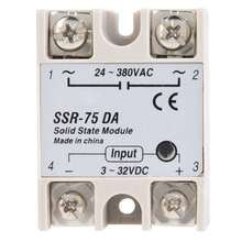 DC AC Solid State Relay SSR-75DA 75A 3-32VDCto 24-380VAC SSR - Blanco - Ver 1