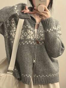 Women Sweaters - Grey - View 4