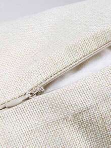 1pc Black & Red Heart "I Love You" Throw Pillow Cover, Romantic Couple Style Square Decorative Cushion Cover With Printed Love Phrases - An Ideal Gift For Girlfriend On Valentine's Day, Birthday, Also Suitable For Sofa And Bedroom Decor - White - View 6