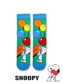 1/3/4 Pairs Snoopy Cartoon Socks, Comfortable Soft Sports Socks For Men And Women, All Season Wear, Creative Cartoon Pattern Fashion Versatile Soft Comfortable Socks - Multicolor - View 13
