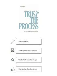 1张无框“相信过程”海报，蓝色极简主义字体，积极励志语录印刷品，宿舍装饰，酷炫公寓美学励志墙画，生日礼物，送给朋友，办公室装饰，无框积极海报，卧室墙画，时髦字体印刷品 - 彩色 - 查看 7