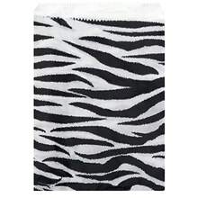 D50 Qty 5" X 7" Leopard And Zebra Combo Print Flat Plain Paper Gift Bags Or Patterned Decorative Bags For Cookies Merchandise Pens Party Favors Showers Holidays Events And Gifts - 如圖 - 查看 5