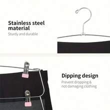 Perchero metálico de 6 niveles con 12 pinzas - Organizador de armario ahorra espacio para camisas, corbatas, cinturones, bufandas, calcetines y sujetadores - Negro, Perchero multiusos | Perchas verticales | Percha de ropa resistente, Organizador de ropa | Diseño de percha moderno | Percha de plástico - Negro - Ver 7