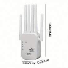 Amplificador WiFi 6 de doble banda: alcance de hasta 2743,2 metros, admite hasta 35 dispositivos, cuenta con 6 antenas, es compatible con el protocolo WPA3, tiene un puerto Gigabit Ethernet, es fácil de usar, ofrece 4 modos de funcionamiento, es de color blanco y funciona como amplificador de señal WiFi para redes domésticas y routers inalámbricos, mejorando la señal de la red del hogar. Diseñado con tecnología moderna y fabricado con un proceso robusto y duradero. - Tipo de Enchufe A USA (110-127V) - Ver 12