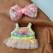 1件娃娃衣服，适合15-25厘米的娃娃，娃娃配件，适合BJD娃娃和大多数娃娃，娃娃用品，时尚配饰，价格实惠的娃娃服装 - 彩色 - 查看 1