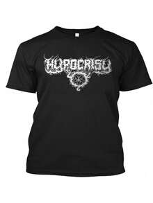Herren Sweatshirt Hypocrisy Osculum Obscenum - Schwedische Death Metal Band T-Shirt - Heavy Metal Rundhals-Oberteil - Alle Größen verfügbar - Maschinenwaschbar schwarzes T-Shirt für Konzerte, Fitness & Lässig Tragen - Bequeme Passform - Schwarz - Übersicht 6
