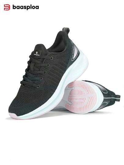 baasploa Women's Lightweight And Comfortable Breathable Athletic Sneakers, Suitable For Running, Workout And Casual Wear. This Best-Selling White Sporty Shoes Are Versatile And Practical, Suitable For All Seasons. An Ideal Choice For Tennis Enthusiasts Or Ladies In Need Of Casual Athletic Shoes, Walking Shoes, Or Running Shoes.