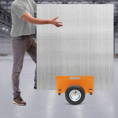 Panel Dolly, Capacidad de 660 Libras, Transportador de Paneles de Yeso con Ruedas Inflables de 8", Carrito de Panel Ajustable para Paneles de Madera, Puertas y Paneles de Yeso, 16.22*15.75*11.81in