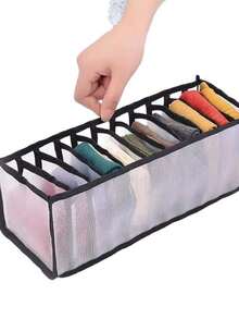 1件/3件套内衣收纳盒、袜子整理盒、文胸内裤抽屉分隔格、衣柜整理盒、家居必备3件套 - 彩色 - 查看 7