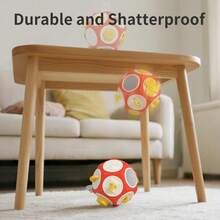 12合1婴儿感官忙碌球 - 蒙特梭利立方体玩具，益智学习活动旅行玩具，培养精细动作技能，飞机汽车座椅旅行减压玩具，便携式婴儿忙碌板，新生儿男女宝宝生日圣诞礼物（部分颜色随机） - 彩色 - 查看 10