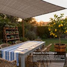 Coffee Color Sun Shade Net Anti-UV Sunshade Net Taped Edge Sun Net Mesh Pool Anti-UV Awning Plant Shed Sail - Coffee Brown - View 10