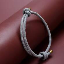 1 件女士简约编织手链，百搭多色友谊手链，学生日常配饰，节日礼物 - 綠色 - 查看 21