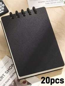 1-20pcs Customized Loose-Leaf Macaron Notebook, Office & Study Supplies, 80 Pages. Compact & Portable, Suitable For Classroom Notes, Recording Client Needs, Schedule Planning And Life Organization.