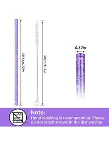兼容斯坦利杯配件，适用于 40 盎司、30 盎司、20 盎司、14 盎司探险旅行杯的替换吸管，可重复使用，带刷子，也可用于其他杯子。（套装包含 14 件套、7 件套和 3 件套。） - 彩色 - 查看 7