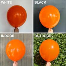 Balões de látex laranja de 5 polegadas para festas - Balões pequenos de hélio laranja fosco para aniversários, revelação de gênero, batizados, casamentos, aniversários de casamento, chás de panela, Halloween, formaturas e decorações de festas. - Laranja - Ver 4