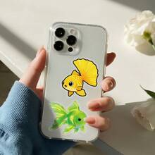 56pcs/Set Animal Stickers, Goldfish Pattern Sticker Pack, PET Material Waterproof Creative Decals For Festivals Cheering And Party, Decorative DIY Gifts, Artistic Stickers For Diary, Laptop, Notebook, Water Bottle, Phone Case, Aesthetics Stickers For Teens Adults, School Supplies, Back To School - Multicolor - View 9
