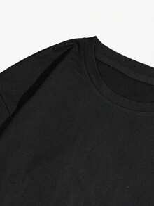 1件男士秋冬赛车元素印花黑白拼接长袖T恤 - 彩色 - 查看 3