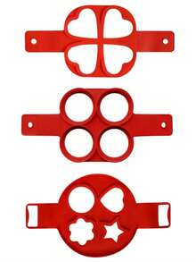 1pc Multi-Geometric Shape Silicone Egg Ring