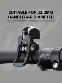 Mountain Bike Bell Safety Warning Signal Loud Retro Bicycle Bell Road Handlebar Bike Accessories Riding Equipment - Black - View 2