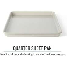 Gallen - Hoja de galletas antiadherente de acero carbono, 13 x 9 pulgadas, color gris frío(13" Cookie Sheet Gris frío (hoja de galletas de 13 pulgadas)) - Multicolor - Ver 6