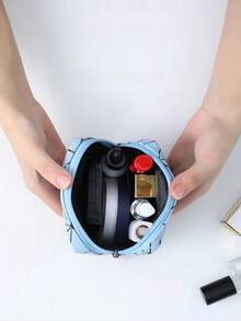 1pc Creative New Fashionable Cute Girl Portable Sanitary Pad Storage Bag, Mini Cartoon Girl Period Hygiene Pad Organizer Bag, Travel Cosmetic Bag, Coin Purse, Toiletry Bag, Multi-Functional Storage Bag, Suitable For Storing Coins, Cosmetics, Lipstick, Sanitary Pads, Tissues And Other Small Items, Applicable For Women Business Trip, Travel, Vacation, Student Back To School, Can Be Used As Gifts For Friends, Valentine's Day Gifts, Souvenirs - Multicolor - View 9