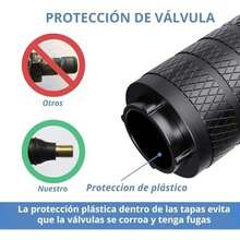 Timotech Tapones para Llantas, Tapas de Válvula de Neumático de Aluminio Anodizado, Resistente a la Corrosión, Universales para Coches, Camiones, Motocicletas, SUV y Bicicletas. - / - Ver 3