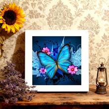 1pc 5D Diamond Painting Kit - "Glowing Fairytale Castle Wonderland" - Large Size Full Diamond Art DIY Diamond Painting Set, Frameless Mosaic Full Round Acrylic Diamond Art DIY Diamond Painting Set, Suitable For Home And Office Desktop Decor, Tabletop Decor And Wall Decor, Ideal Home Decor Gift For Living Room, Bedroom, Study - Multicolor - View 3