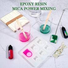 SMI Fine Disposable Plastic Measuring Cup With Wooden Stir Stick Multi-Purpose Epoxy Resin Liquid Mixing Cup With Graduations - Clear - View 5