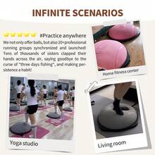 SANAE Home Fitness Equipment, Bosu Ball, Home Fitness Gear For Stability Balls, 22.5-Inch/27.2-Inch Fitness Ball Balance Trainer, Exercise Stability Ball, Half-Round Balance Ball Strength Training Equipment For Aerobic And Core Training (Multiple Colors Available) - Xám - Xem 2