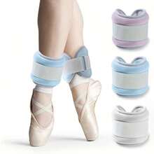 2 piezas Pesas para pierna/muñeca, adecuadas para ballet, danza y entrenamiento, pueden fortalecer el tobillo y la muñeca (El peso marcado es el peso total de 2 piezas) - Multicolor - Ver 10