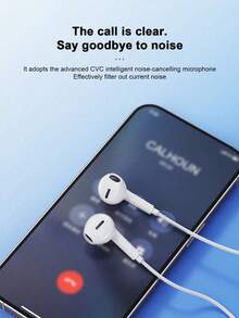 C 型有线耳机，USB C 耳机，耳塞式音频耳机，电子通话和音乐低音立体声入耳式耳机，适用于 iPad/PC