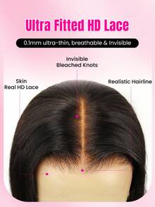 WOWANGEL Invisible Real HD Lace Front Wigs With Baby Hair 26 Inch 250% High Density Water Wave Curly Glueless Wig 13x6 True HD Lace Frontal Human Hair Wig Pre Plucked Melt Skins Glueless Swiss Lace Front Human Hair Wigs For Women Natural Hairline - Natural Black - View 5