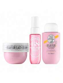 Sol de Janeiro Beija Flor Elasti 3 件套（面霜 50ml+焕肤沐浴露 90ml+Brazilian Crush Cheirosa 68 香氛喷雾 30ml）男女通用护肤套装 1.7oz/50ml+3oz/90ml+1oz/30ml 紧致-弹性 亮白-修复 清洁-保湿 香氛-便携 适合旅行 适合女朋友 妻子 母亲 朋友 男朋友 丈夫 - 彩色 - 查看 8