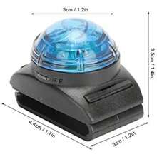 Luz para Mascotas, Luz Colgante Antipérdida, Impermeable, Luminosa, Noche Brillante, Colgante para Mascotas, Lámpara de  para Perros, Collares con Clip para Perros(azul)(default) - Multicolor - Ver 5