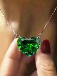 1 Peça Colar Pendente de Zircônia Cúbica Bonito para Adolescentes, para Decoração Diária, para Festa, Joia, Presente de Aniversário